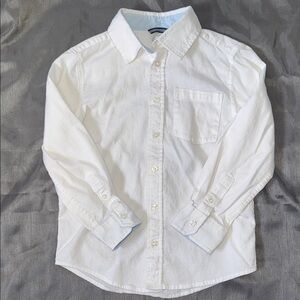 Wonder Nation White Long Sleeve Kids Shirt